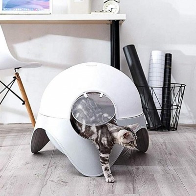 wholesale plastic pet cat toile Pet Cleaning Product,like Space Capsule Automatic Cat Litter Box cat Toilet